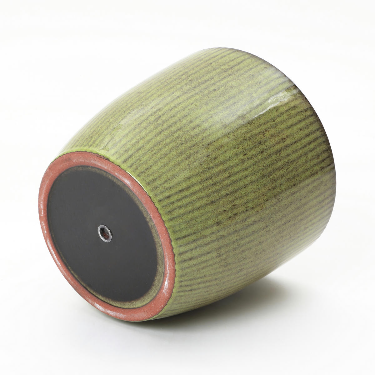 GRÜNER Keramik-Blumentopf, Durchmesser 30 cm, Höhe 28 cm - Grün, Keramik (27cm) - Hometopia