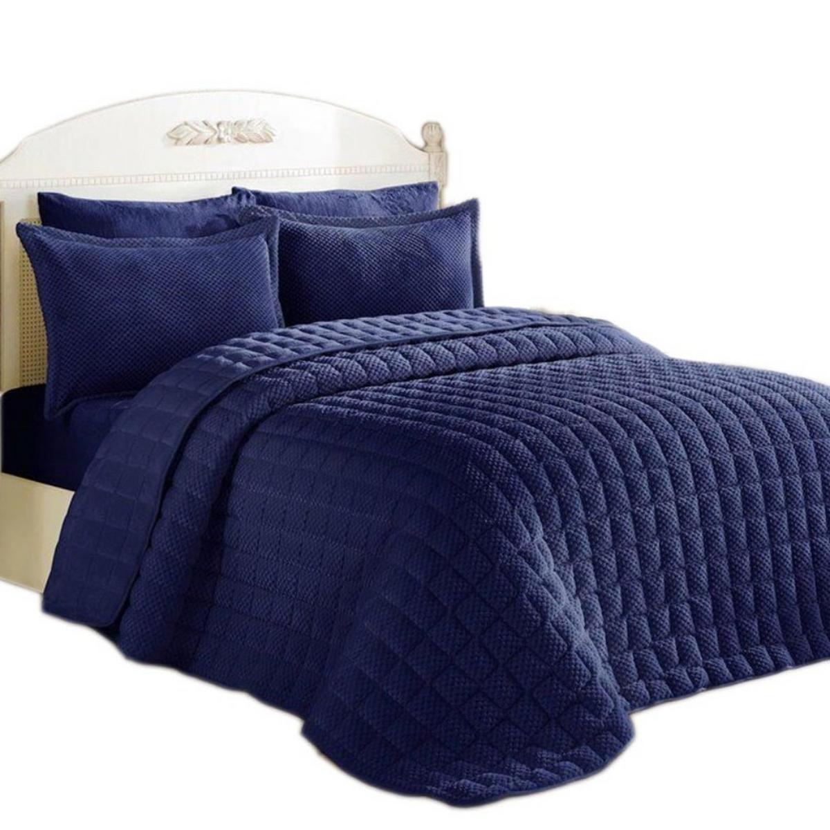 TAGESDECKE 230/260 cm Set 3-teilig mit Kissenbezügen Blau - Blau, Textil (230/260cm) - ROLFNERS