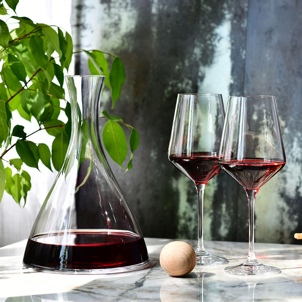 WEINDEKANTER WINE CONNOISSEUR, 1000 ML, HANDGEFERTIGT - Transparent, Glas (1L) - Krosno Glass