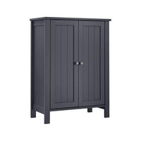 BADEZIMMERSCHRANK - Grau, Holzwerkstoff (30/80/60cm) - Hansiro