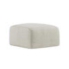 POUF Strukturstoff Beige - Hellbraun/Schwarz, Holzwerkstoff/Kunststoff (65/40/65cm) - Makamii