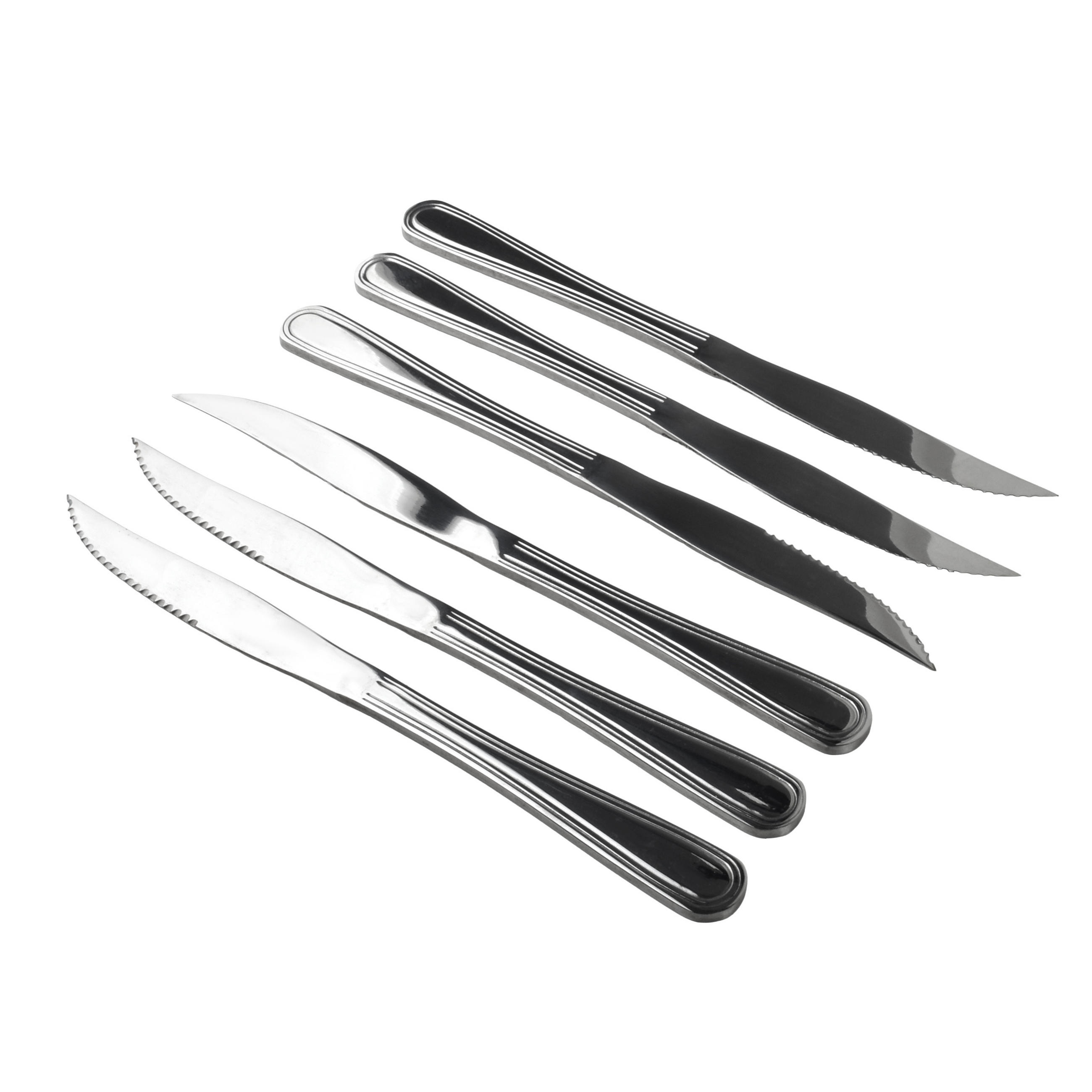STEAKMESSER Dhalia Daisy 6-tlg silberfarben 2/2/23 cm Edelstahl - Silberfarben, Metall (2cm) - Mondex