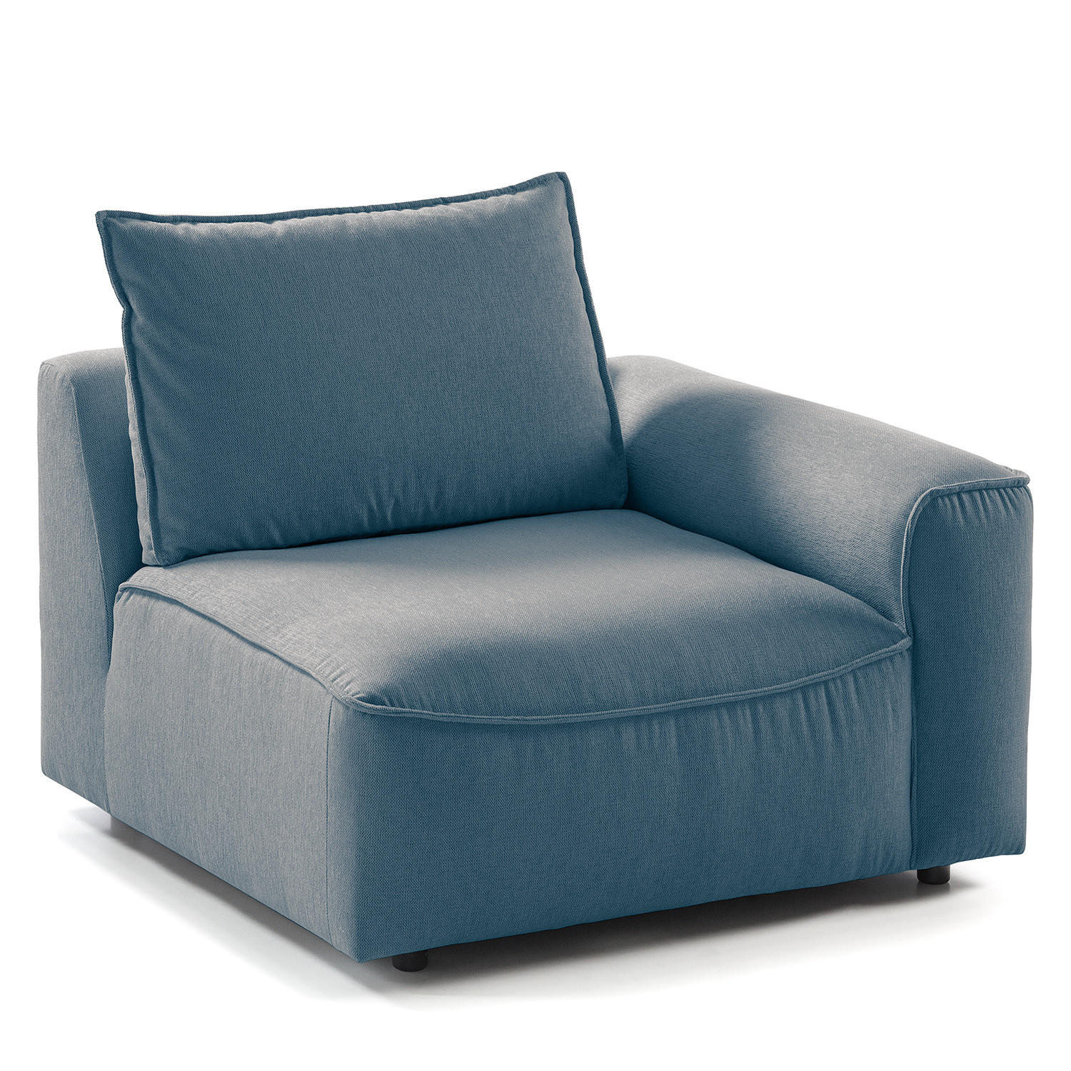 MODULSESSEL - Blau, Holz/Textil (104/82/99cm) - home24