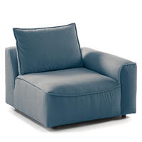 MODULSESSEL - Blau, Holz/Textil (104/82/99cm) - home24