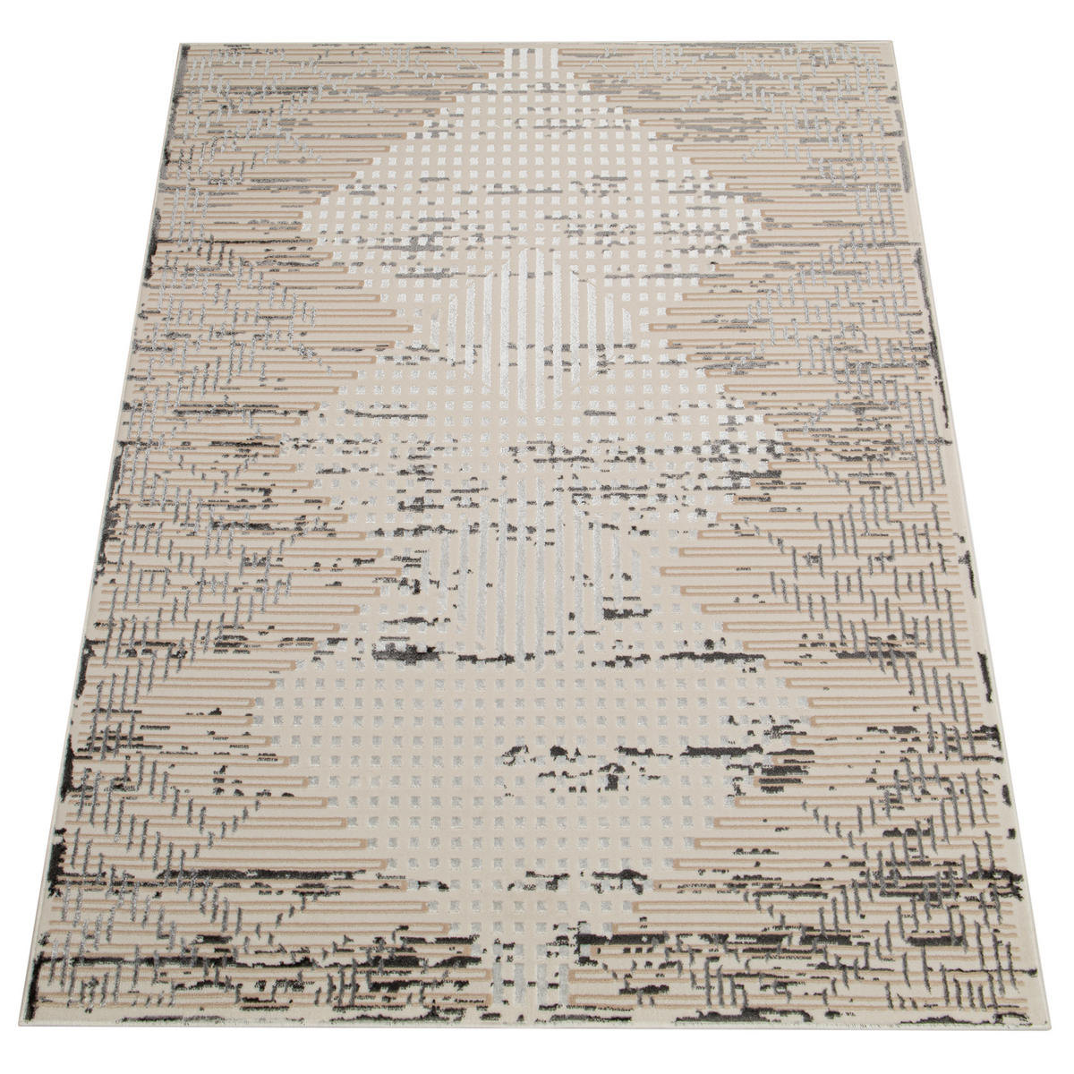 TEPPICH CRYSTAL Weiß 80/150 cm - Weiß, Textil (80/150cm) - Tapiso
