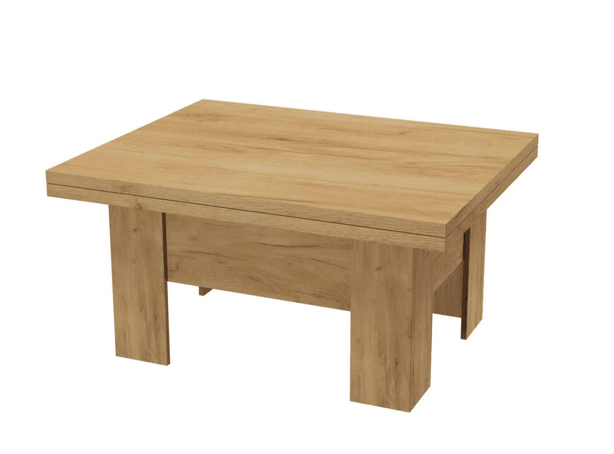 TISCH LONG - Eiche San Remo, Holzwerkstoff (80/100/53cm) - Meblini