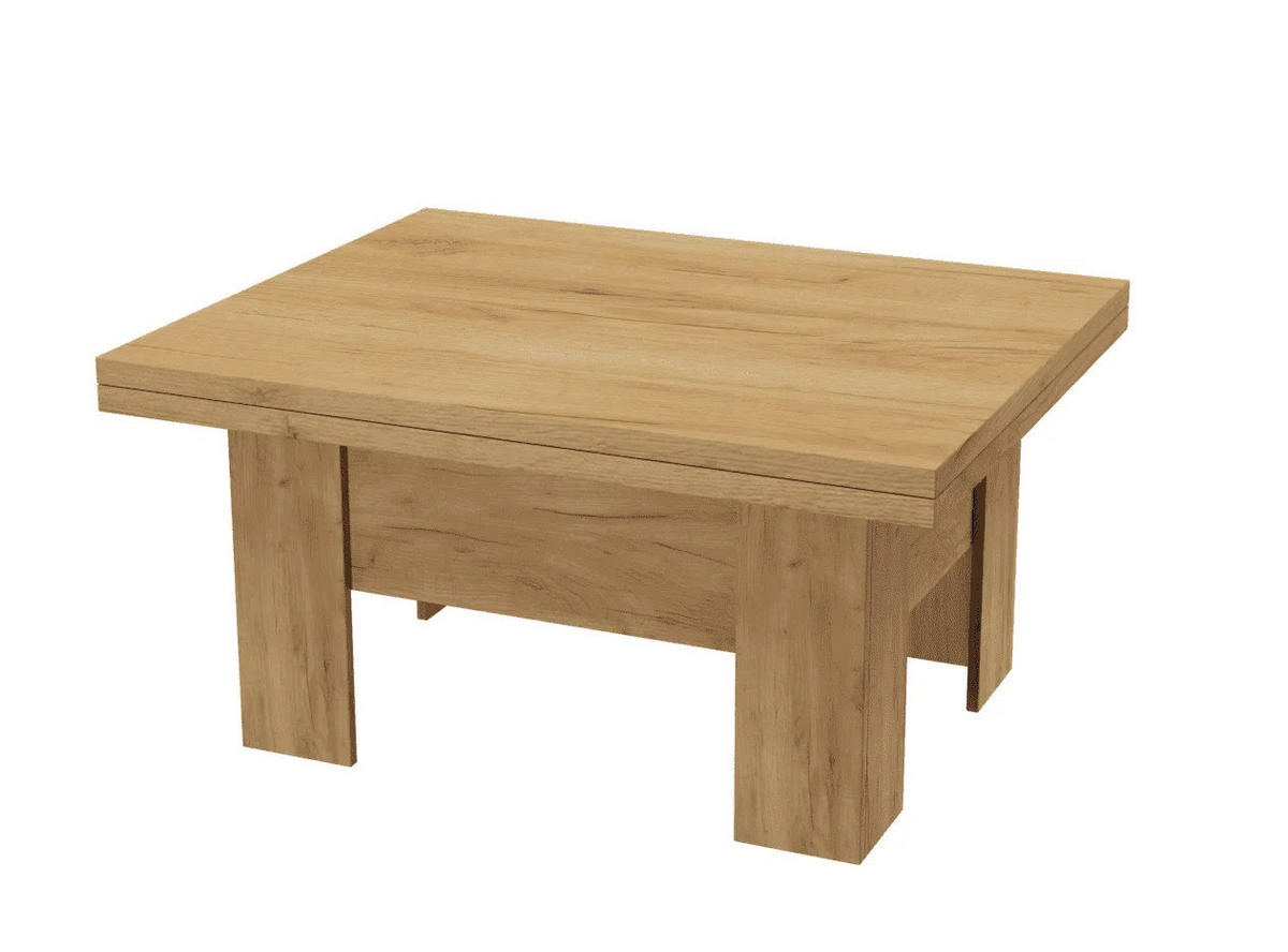 TISCH LONG - Eiche San Remo, Holzwerkstoff (80/100/53cm) - Meblini