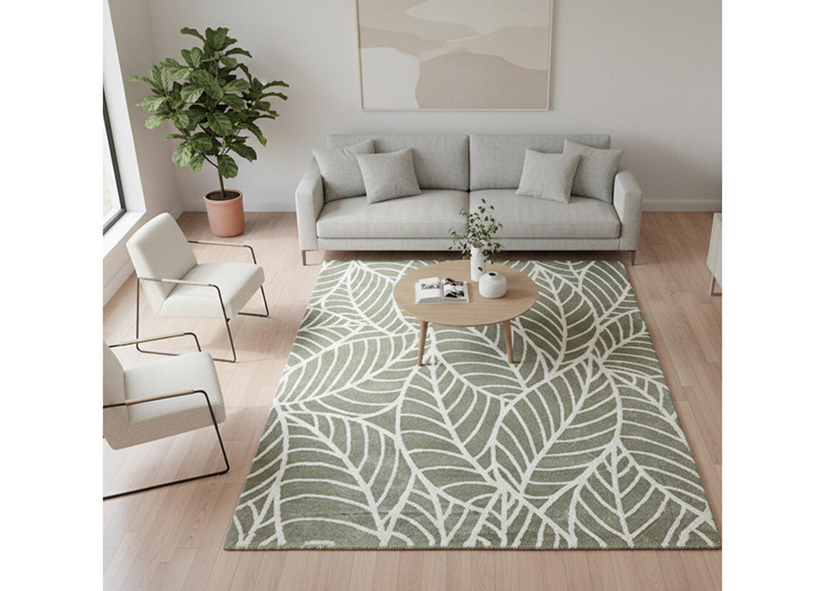TEPPICH Elf 160/230cm, hellgrün - Grün, Textil (160/230cm) - A2A Home
