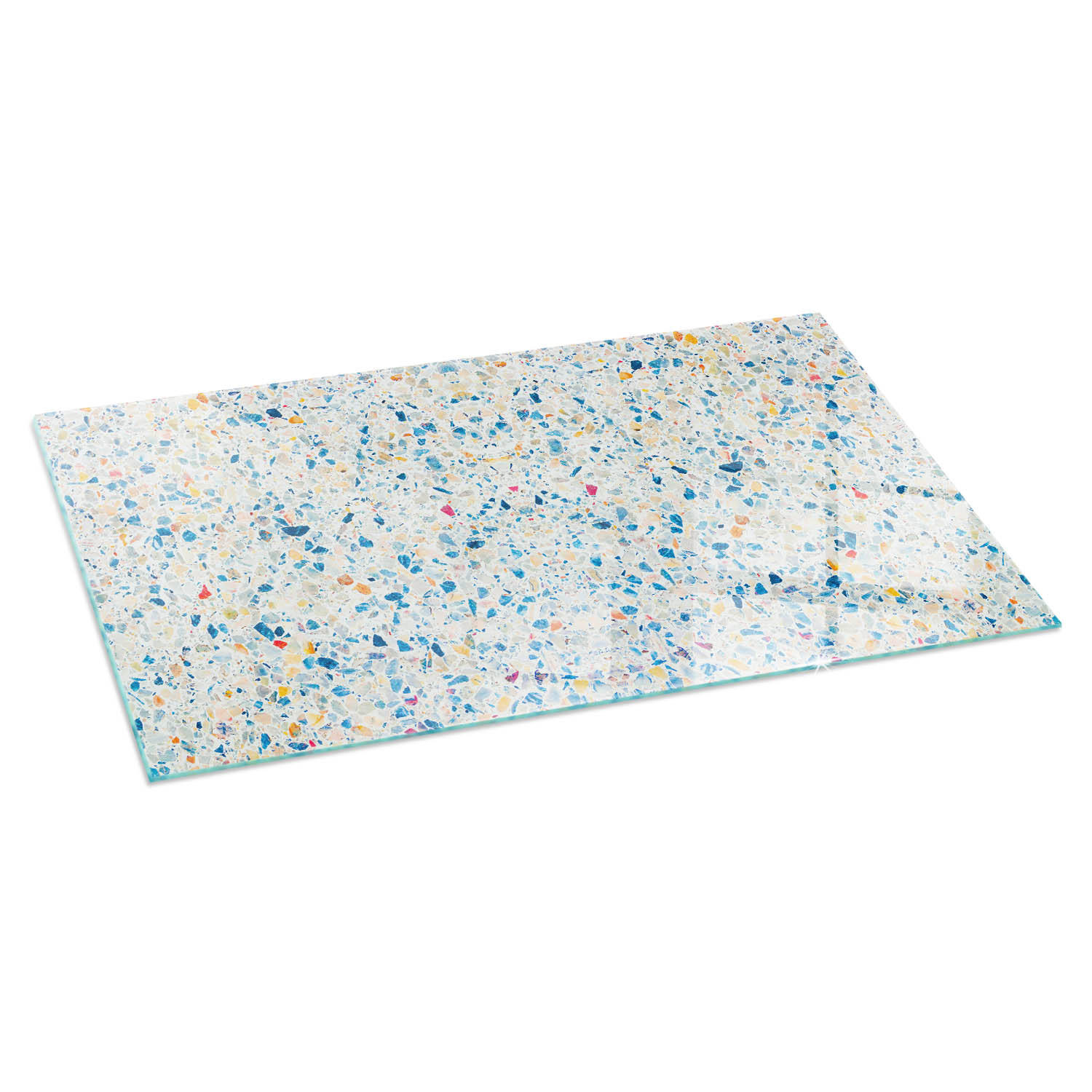 GLASPLATTE für Kamin 100x50 cm Weiß - Weiß, Glas (100/50/0.4cm) - ArtPrintCave