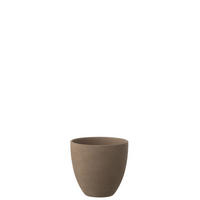 BLUMENTOPF RUND Braun - Mokka, Keramik (20/19cm) - J-Line