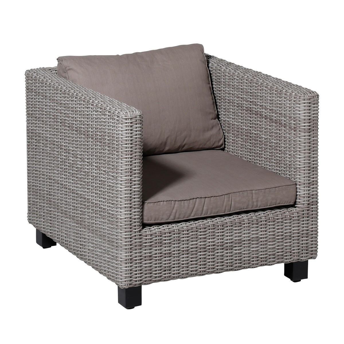 SITZKISSEN Basic 60/60 cm 2er-Set - Taupe, Textil (60/8/60cm) - Madison