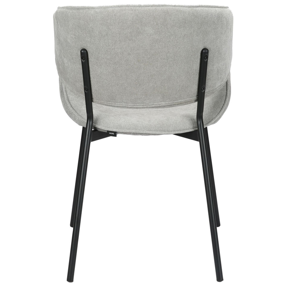 POLSTERSTUHL Pretically Hellgrau - Hellgrau/Schwarz, Textil/Metall (53/80/59cm) - Selsey