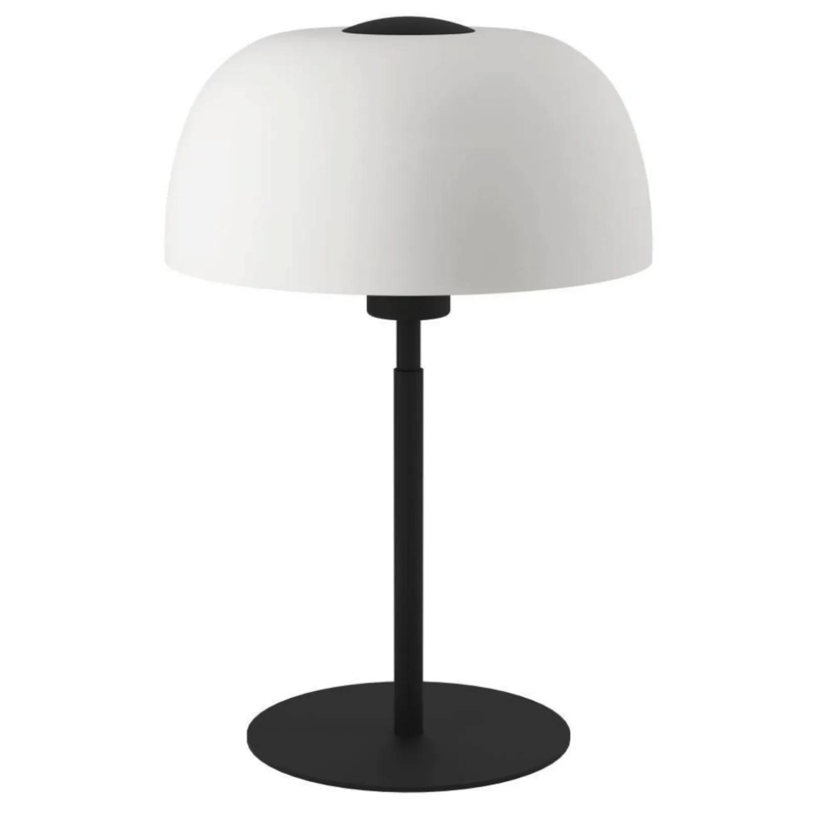 KLASSISCH / RUSTIKALE TISCHLAMPE SOLO - Schwarz/Weiß, Metall (13/13/41.5cm) - Eglo