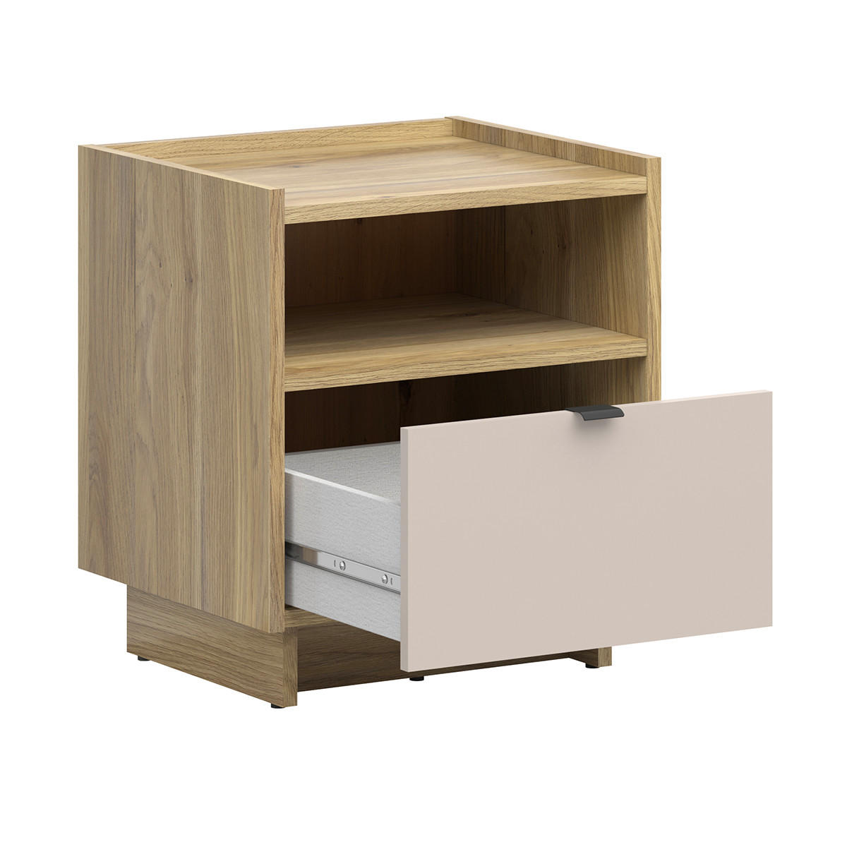 NOČNÍ STOLEK Donna Kašmír - béžová, kompozitní dřevo (50/56/42cm) - Petits-meubles