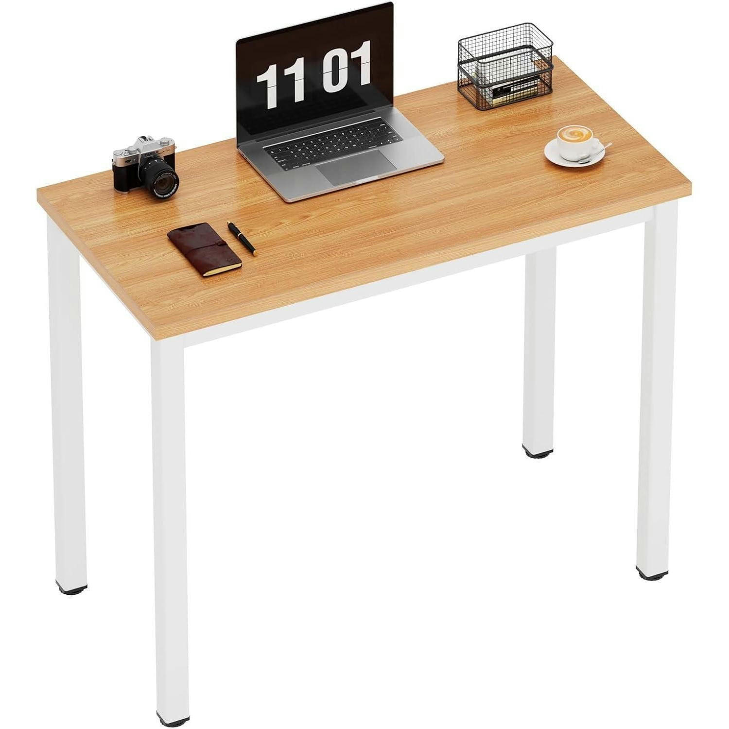 COMPUTERTISCH 80 x 40 cm Teak Weiß - Multicolor, Holzwerkstoff (40/80/75cm)