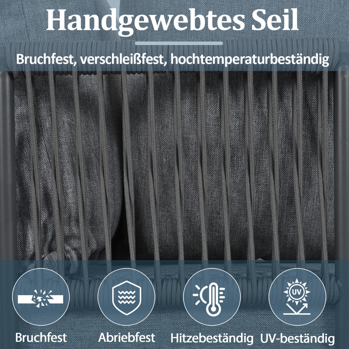 LOUNGESET Grau+Schwarz Eck Mit Sofa Couchtisch Hocker - Schwarz, Kunststoff - FLIEKS