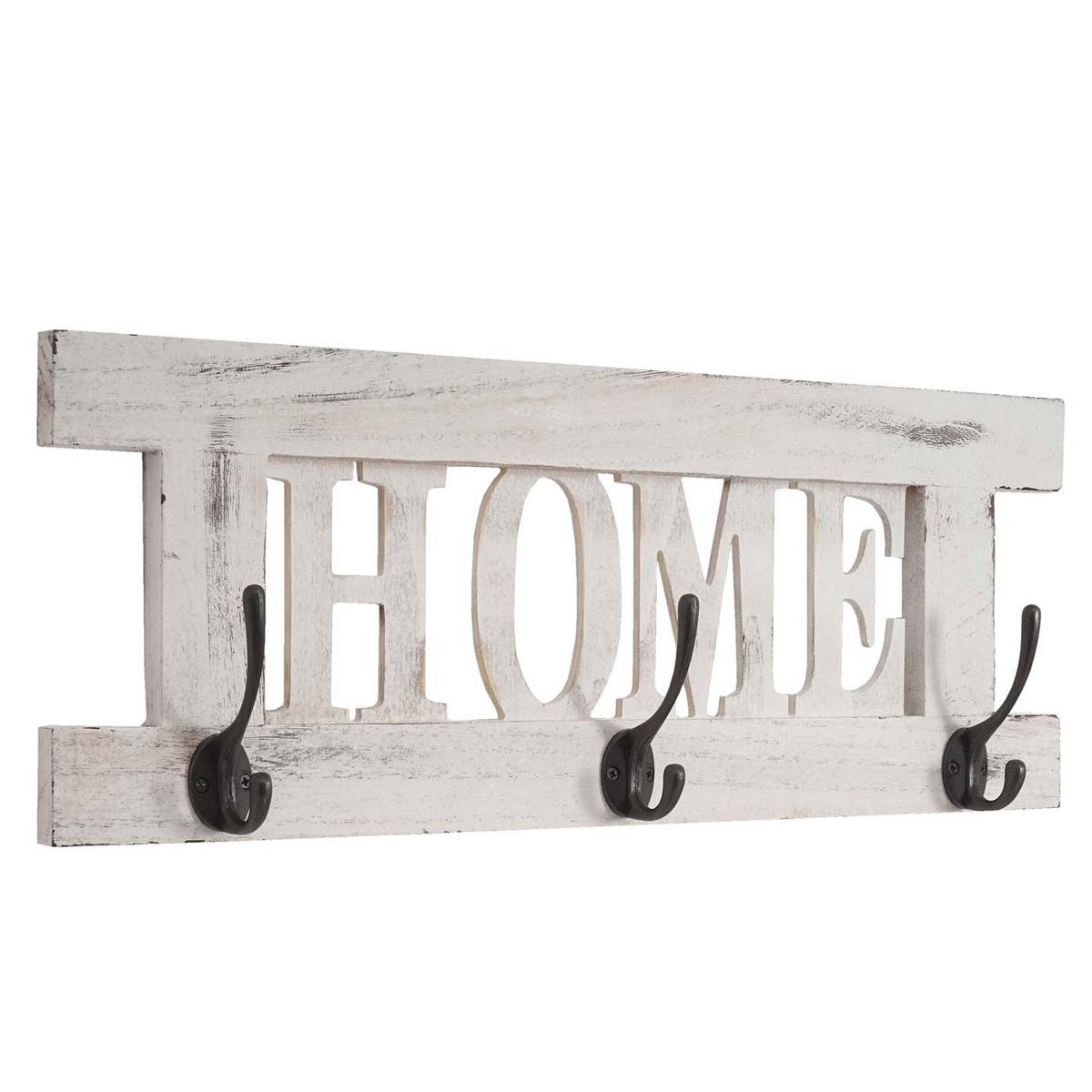 WANDGARDEROBE HOME SHABBY-LOOK Cremeweiß - Weiß, Holz (55/21/7cm) - MCW