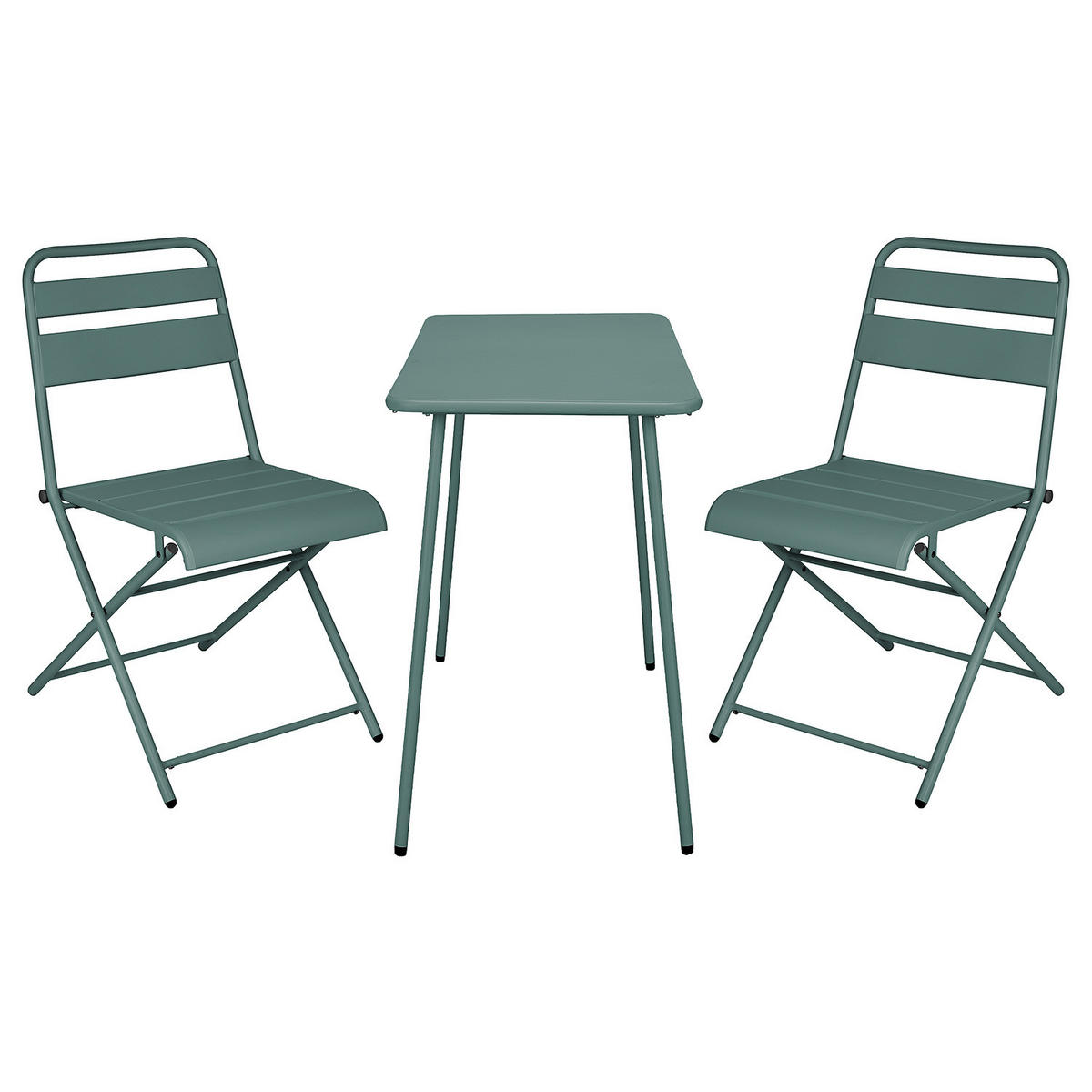 GARTENMÖBEL-SET (3-teilig) Junto - Grün, Metall - Butlers