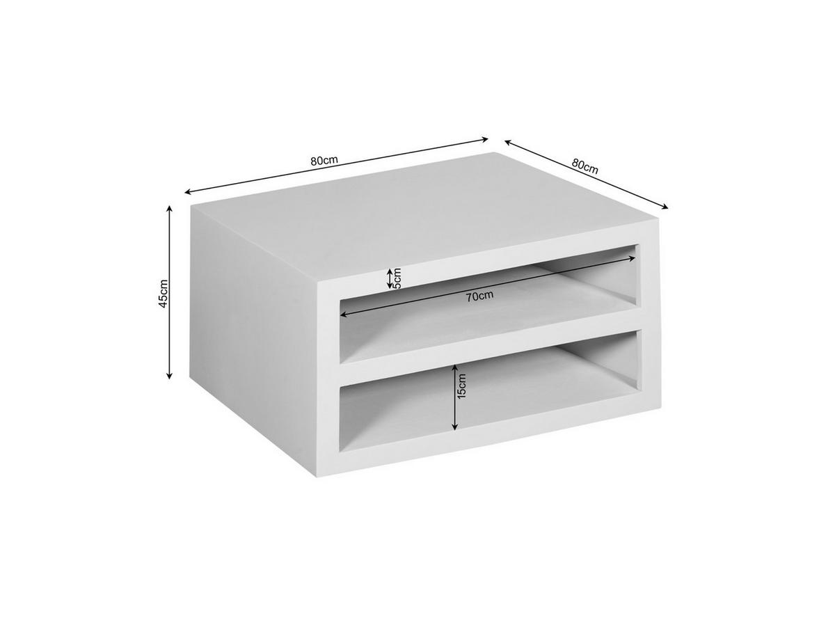 COUCHTISCH Leuven Mangoholz 80 cm / 80 cm Braun - Braun, Holz (80/80/45cm)