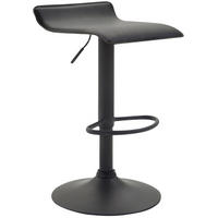 BARHOCKER Dynasty Kunstleder schwarz schwarz - Schwarz, Kunststoff/Metall (36/84/39cm) - TPFLiving