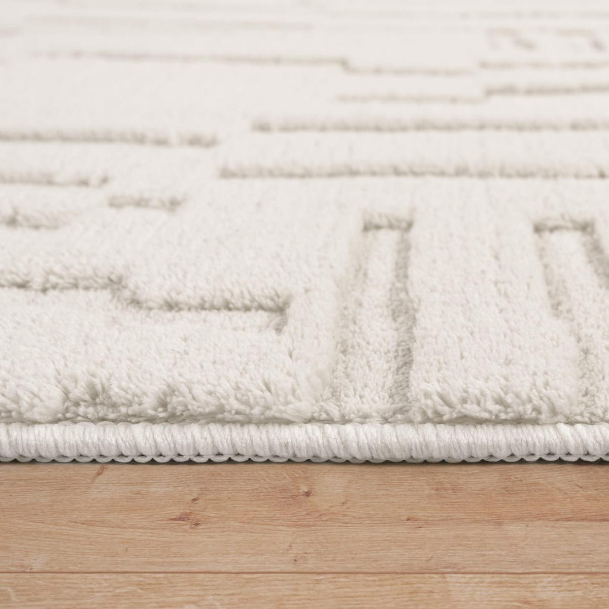 HOCHFLORTEPPICH 160/160 cm Tokio 476 - Creme, Kunststoff (160/160cm) - Paco Home