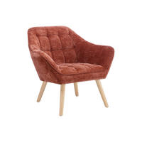 SESSEL mit gerader Rückenlehne - -Sitzer - Stoff - Terracotta - - Braun, Textil (82/77/73cm) - Vente-Unique