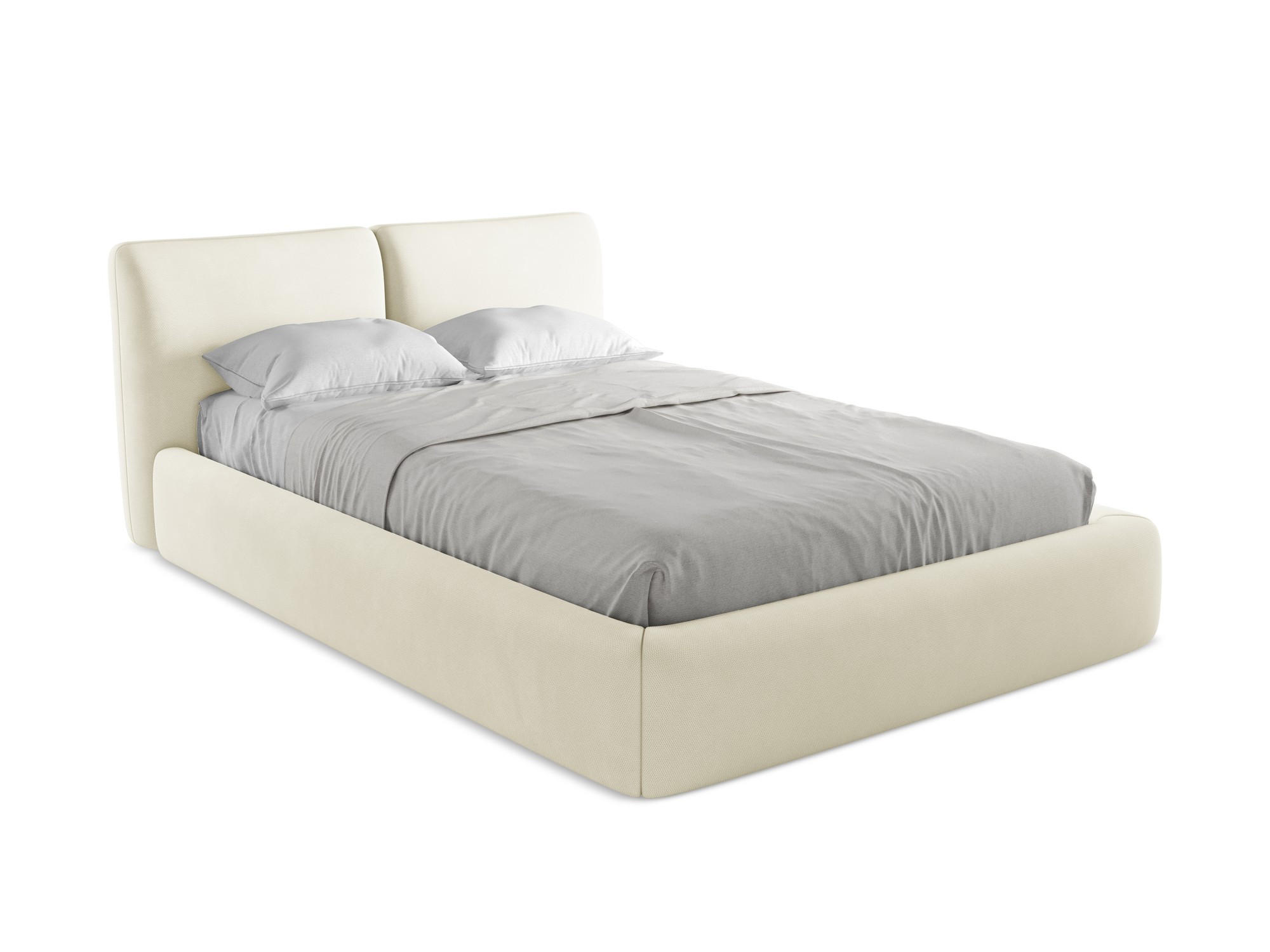 POLSTERBETT mit Bettkasten und Lattenrost 160x228 Beige - Beige/Schwarz, Kunststoff/Textil (140/200cm) - Makamii