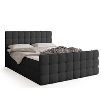 BOXBETT Detroit Duo mit Topper 140/200 Graphite - Graphitfarben, Textil (140/200cm) - Bromarkt