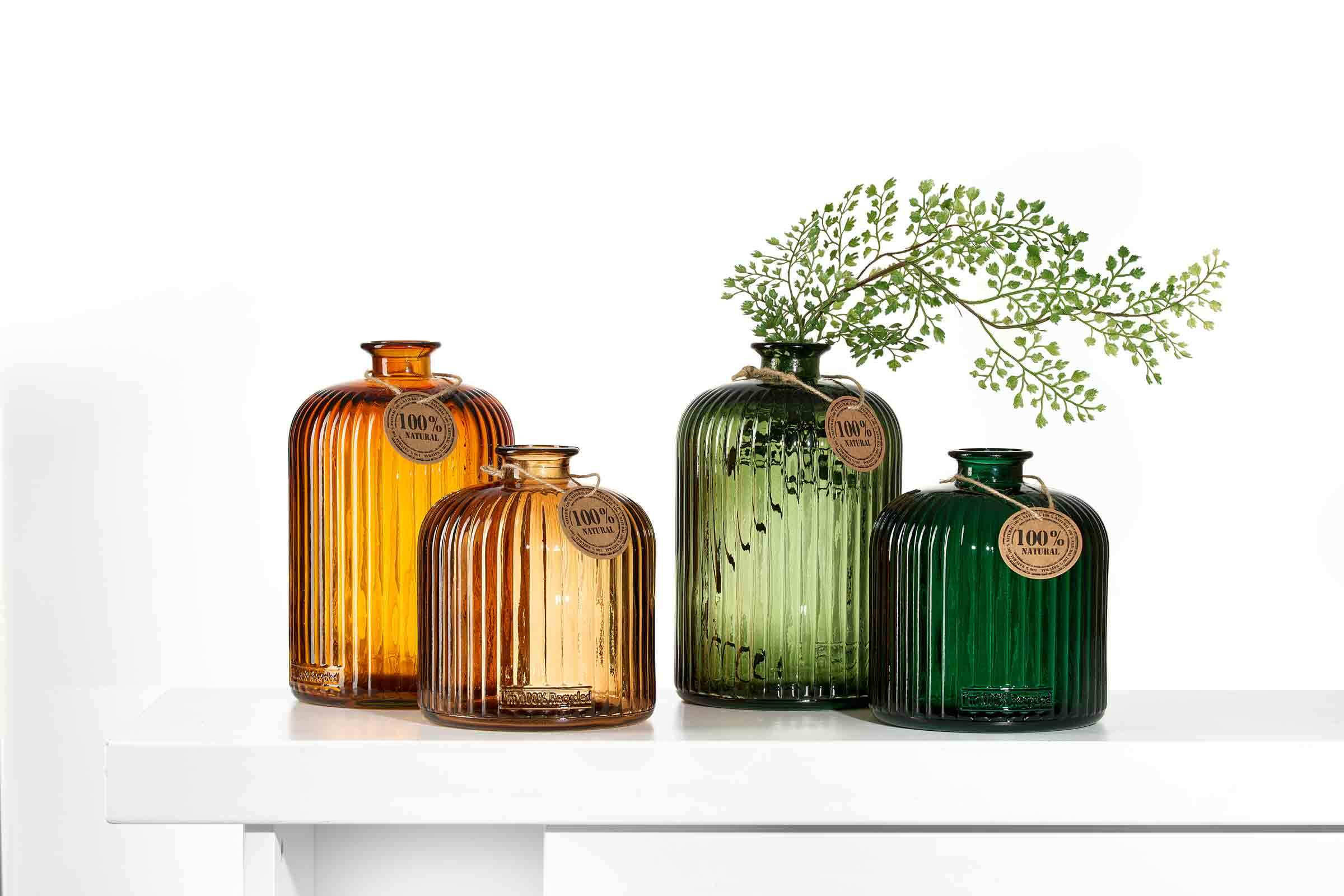 Thumbnail - Ritzenhoff Breker Vase, Grün, Glas, 24 cm, Dekoration, Vasen, Glasvasen