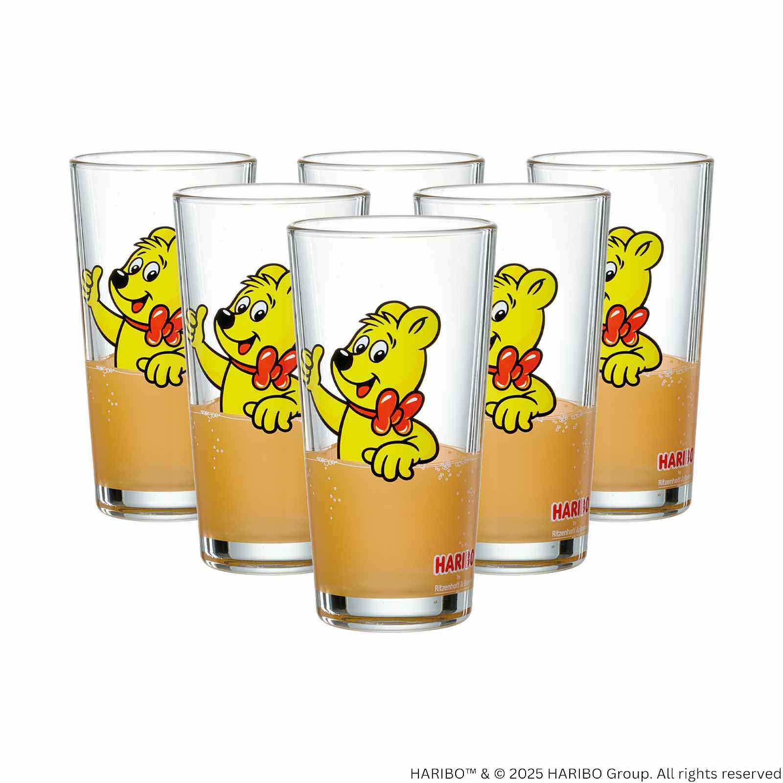 TRINKGLÄSER Haribo Thumbs Up orange 380 ml 6er Set - Orange, Glas (0.38L) - Ritzenhoff Breker