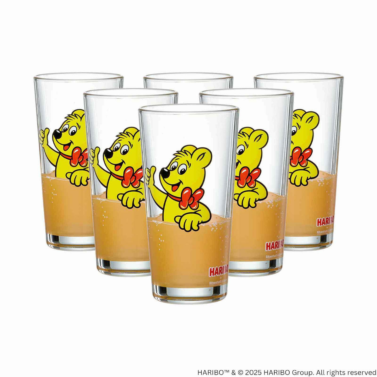 TRINKGLÄSER Haribo Thumbs Up orange 380 ml 6er Set - Orange, Glas (0.38L) - Ritzenhoff Breker