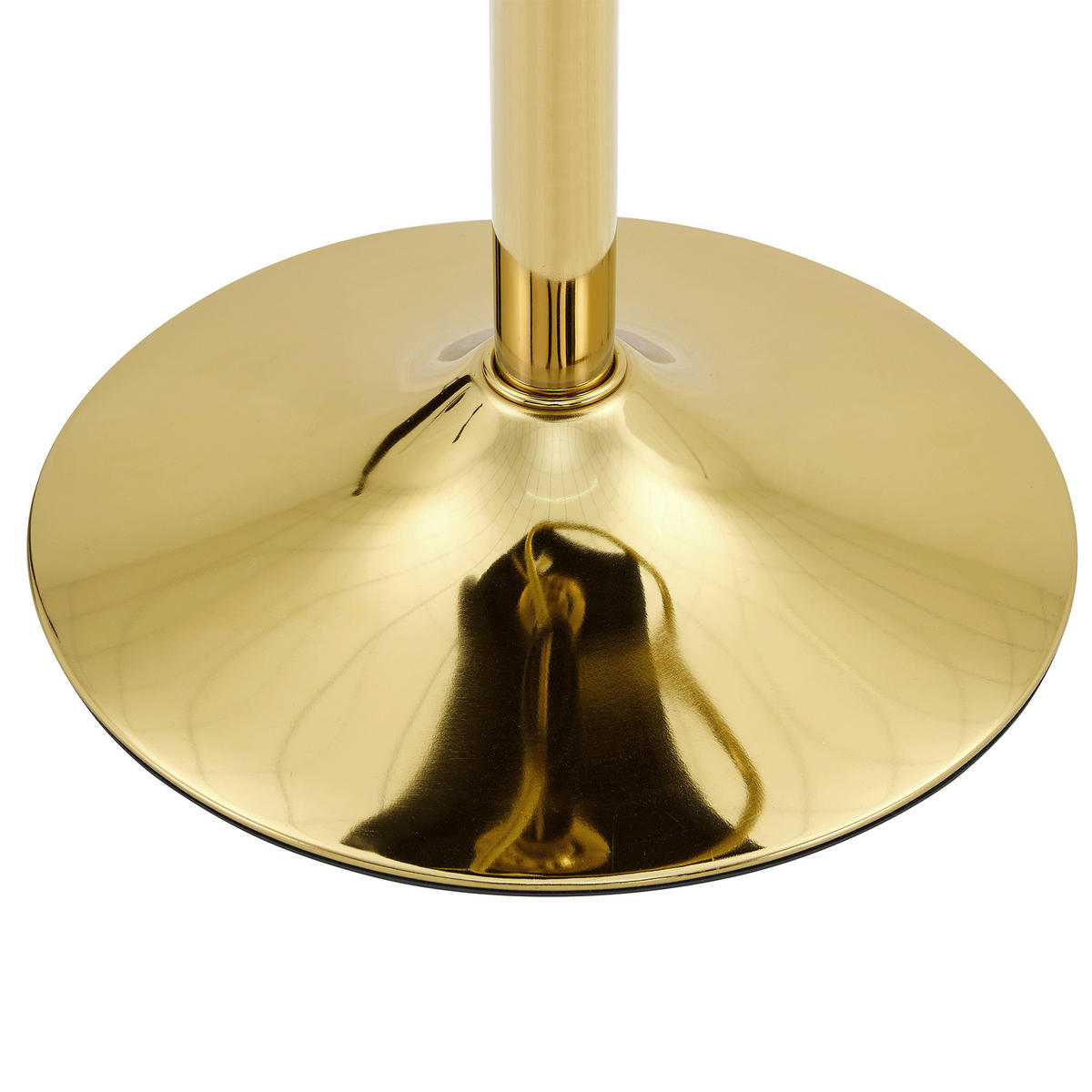 BARHOCKER Weiß-Gold 2er-Set höhenverstellbar drehbar 360° mit Kunstleder - Weiß, Metall (52/93/45cm) - PANGIVO