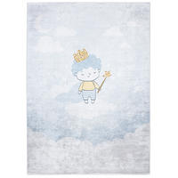 TEPPICH EMMA Grau 140/200 cm - Grau, Kunststoff (140/200cm) - Tapiso