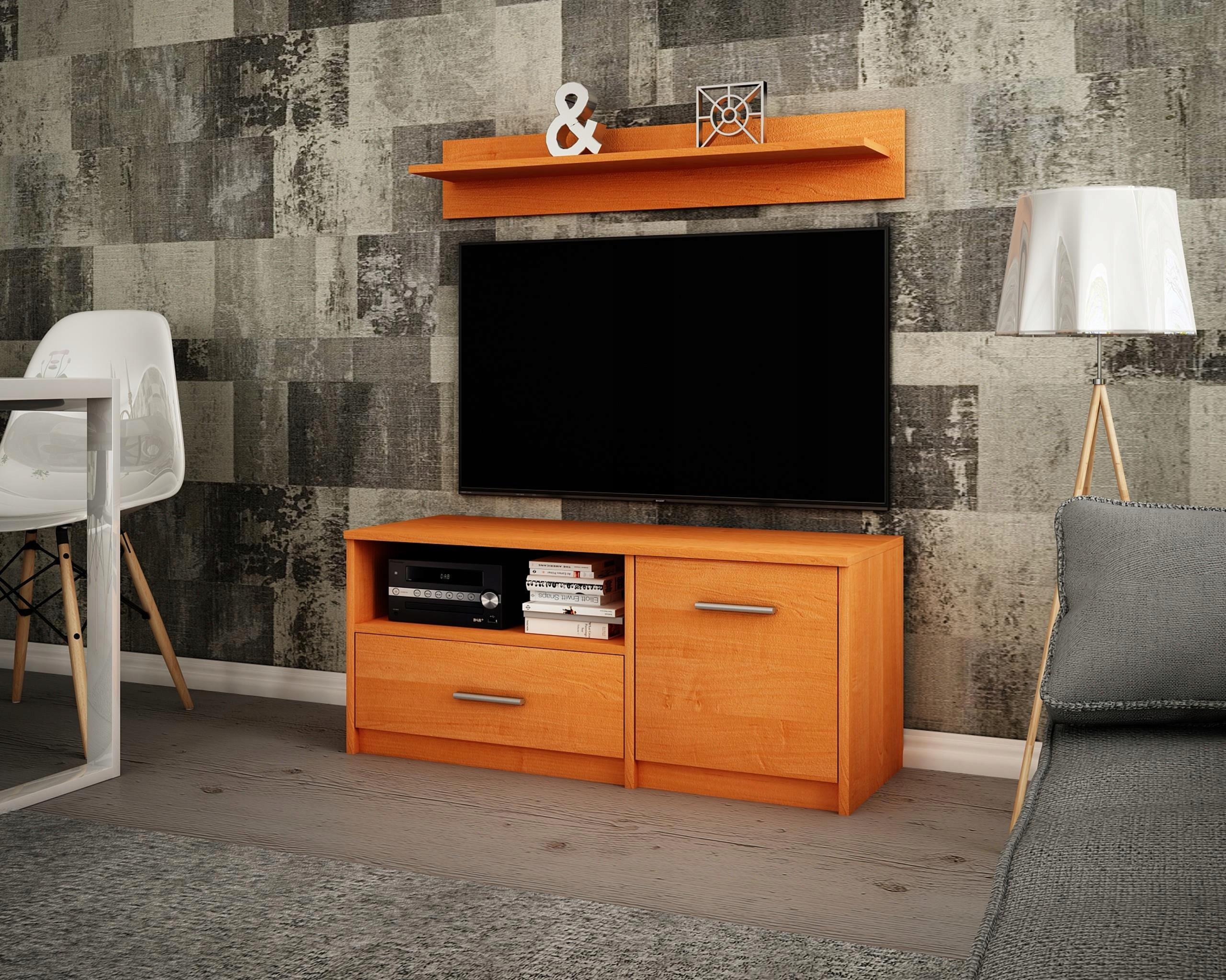 FERNSEHKOMMODE BODO 1D1S Erle 98/35/42 cm - Erlefarben, Holzwerkstoff (98/42/35cm) - Matkam Möbel