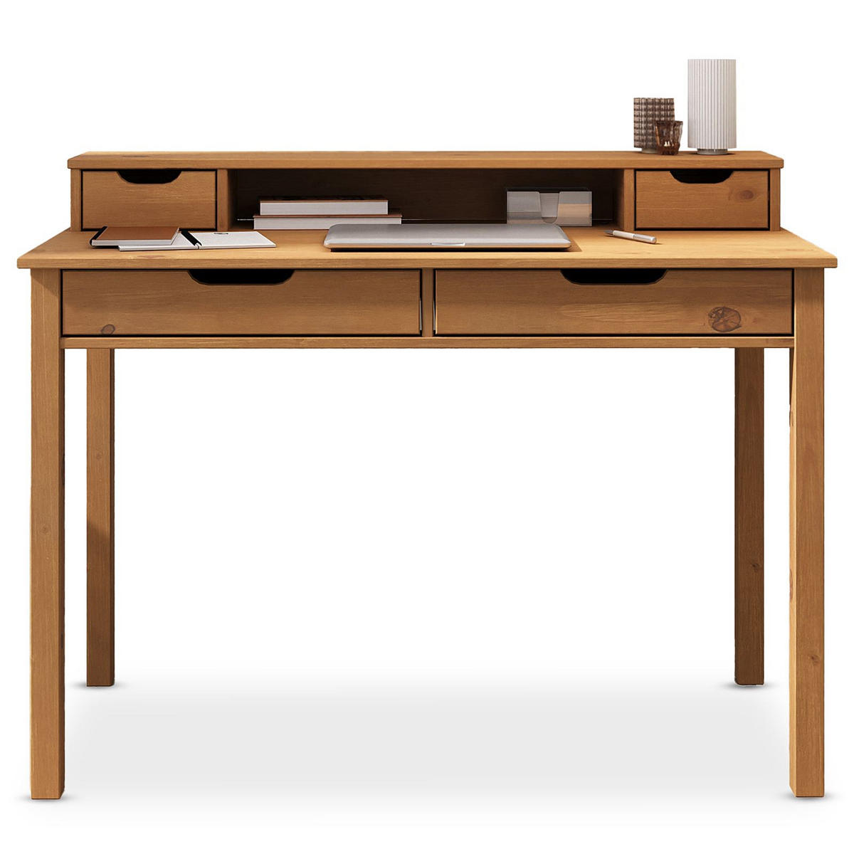 SCHREIBTISCH RAUL - Eichefarben, Holz (54/114/87cm) - IDIMEX