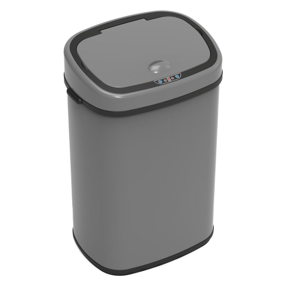 SENSORMÜLLEIMER 68L - Grau, Metall (29.5/78/40.5cm) - SVITA