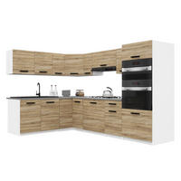 KÜCHENZEILE Italia 8 420 cm , mit Arbeitsplatten, Sonoma Eiche - Sonoma Eiche, Holz (420/143/60cm) - B BELINI GROUP