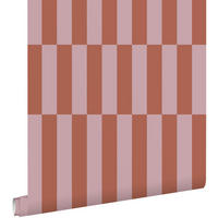 TAPETE Streifen 53 cm x 10.05 m - Pink, Papier (53/1000cm) - ESTAhome