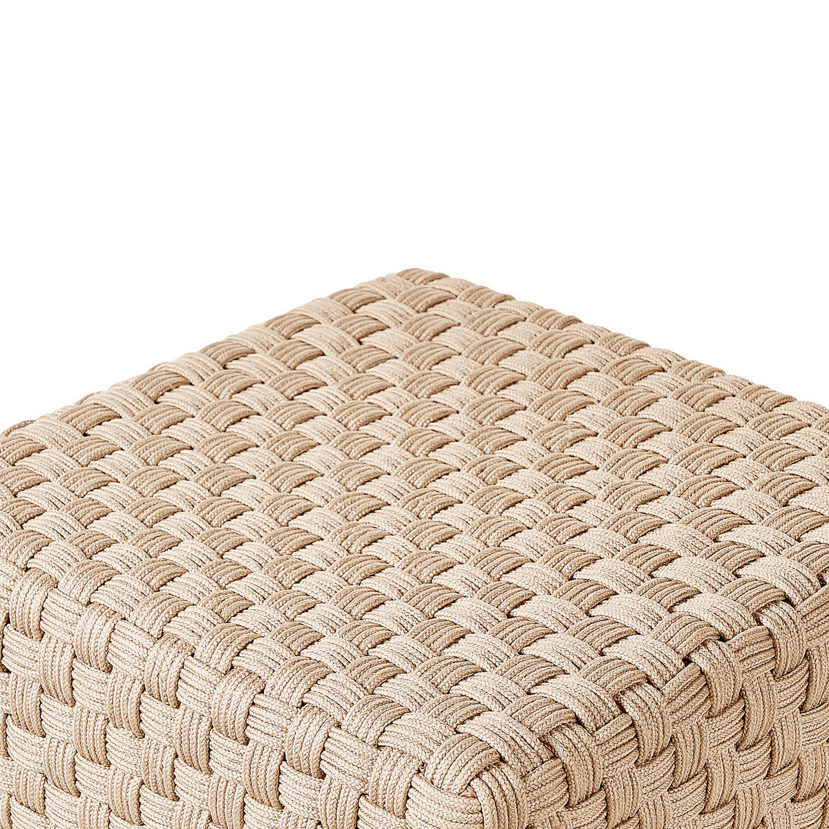 PUFF ljusbeige Nalli - Beige, Plast (50/35/50cm) - Beliani