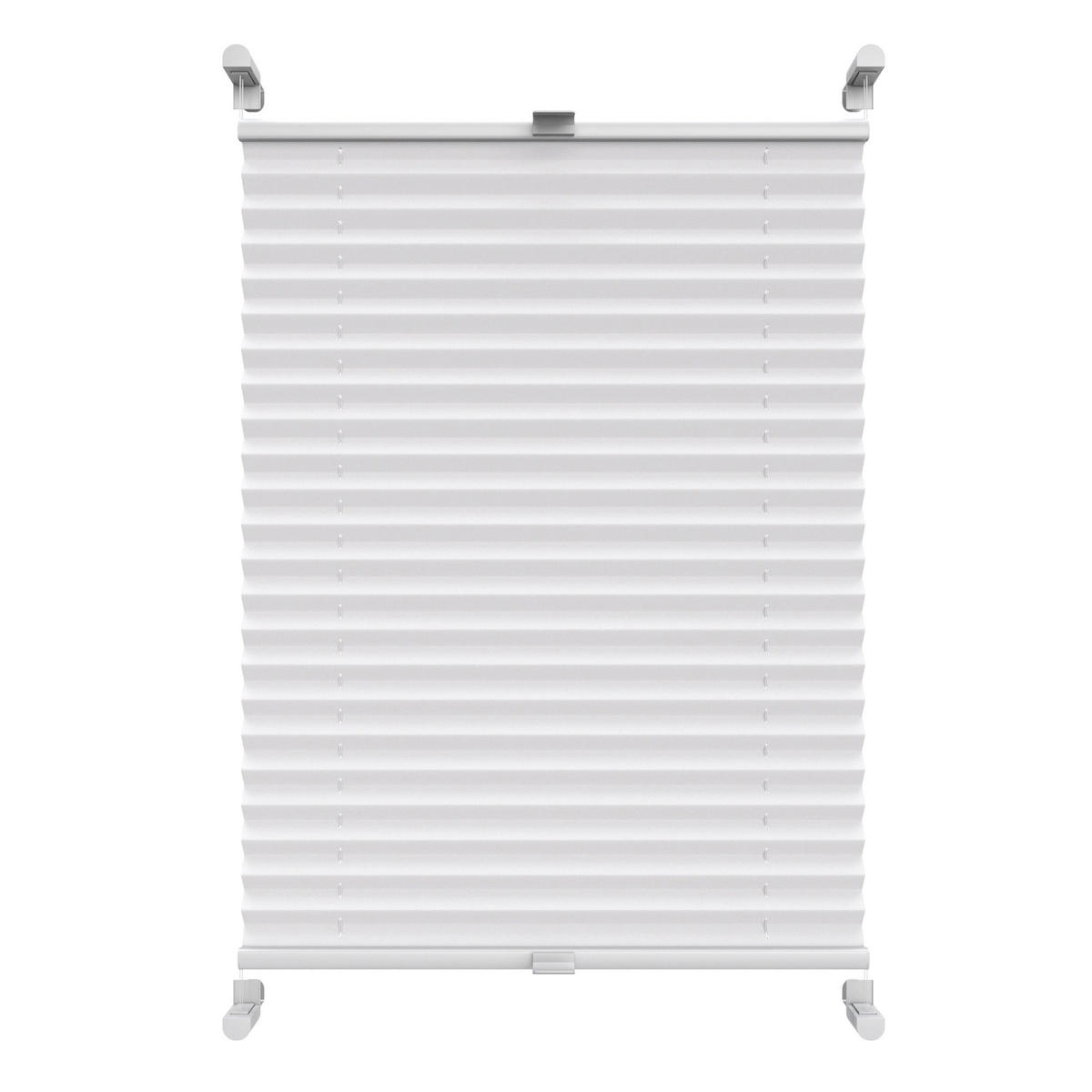 PLISSEE Thermo Basic 75 x 210cm Klemmfix ohne Bohren - Weiß, Textil (75/210/210cm) - Deco-Raum