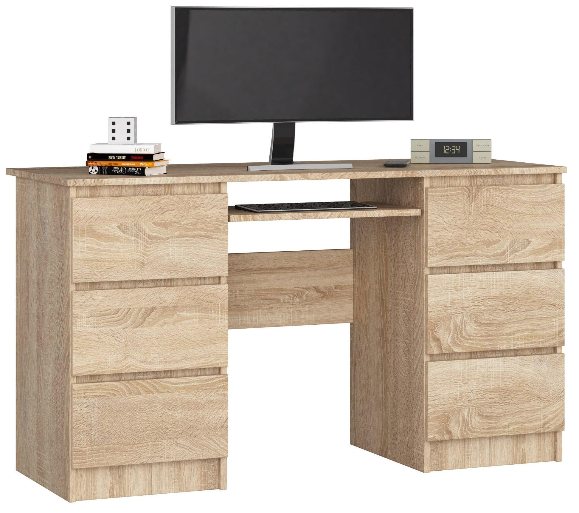 RAUMHIRSCH FURNITURE PSACÍ STŮL Dub Sonoma 77/135/50