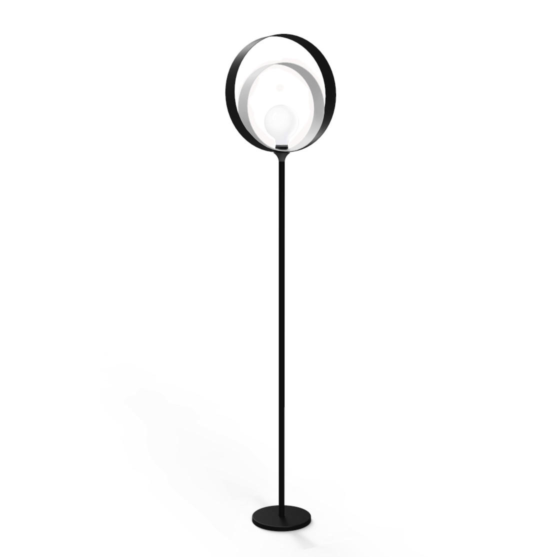 STEHLEUCHTE - Schwarz, Metall (40/40/165cm) - Lumicom