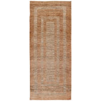 TEPPICH Rizbaf Braun 197/82 cm Schurwolle - Braun, Textil (82/197cm) - Looma