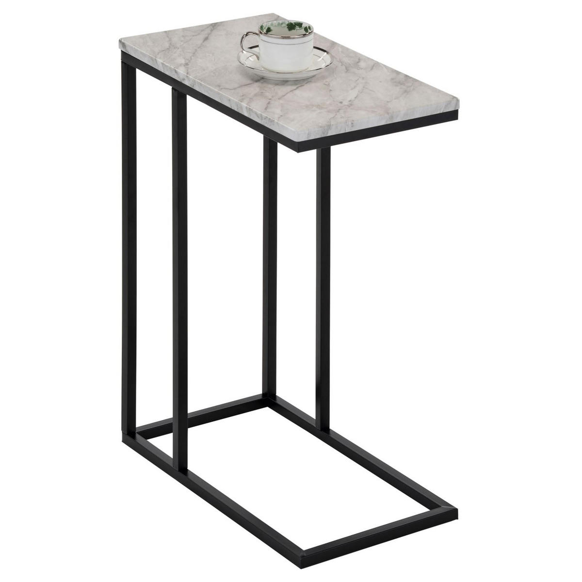 BEISTELLTISCH DEBORA - Weiß, Holzwerkstoff (26/46/61cm) - IDIMEX