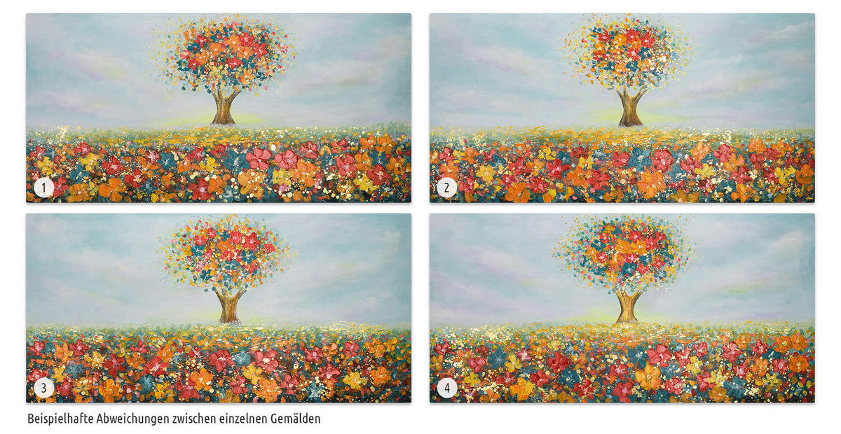 ACRYLBILD HANDGEMALT 120/60 cm - Multicolor, Holz/Textil (120/60cm) - KUNSTLOFT