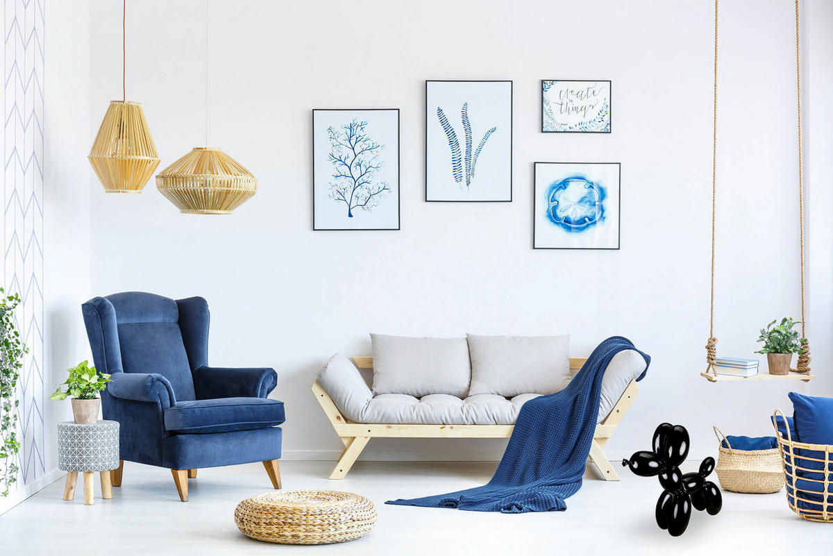 SKULPTUR Schwarz 50/46 cm - Schwarz, Stein (3.8/46/18cm) - KUNSTLOFT