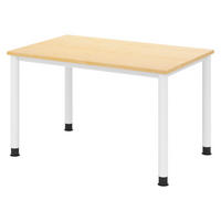 SCHREIBTISCH Serie-H 80/120/74 cm in Ahornfarben/Weiß - Ahornfarben/Weiß, Holzwerkstoff (80/120/74cm) - bümö