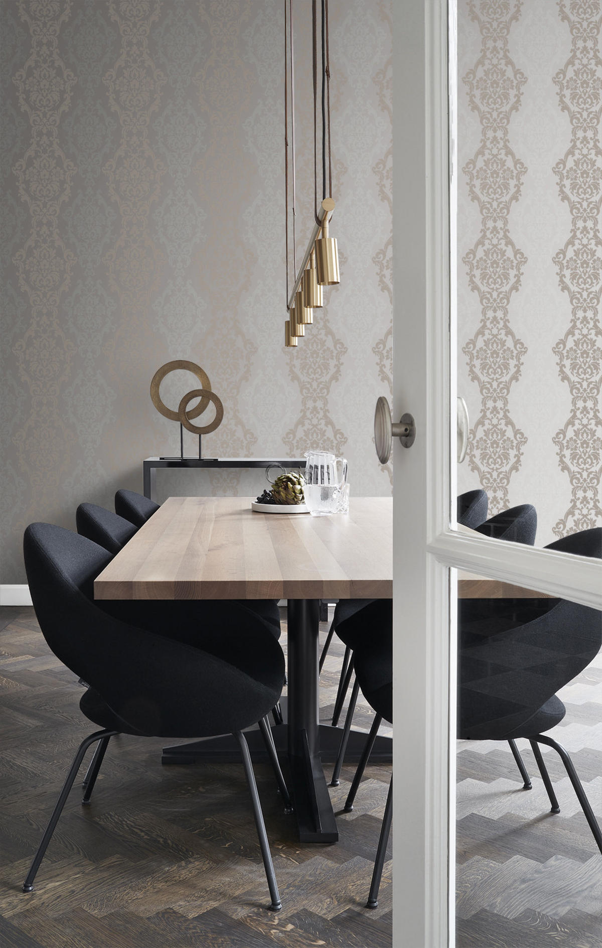 TAPETE Ornamente 53 cm x 10.05 m - Gelb, Papier (53/1000cm) - Origin Wallcoverings