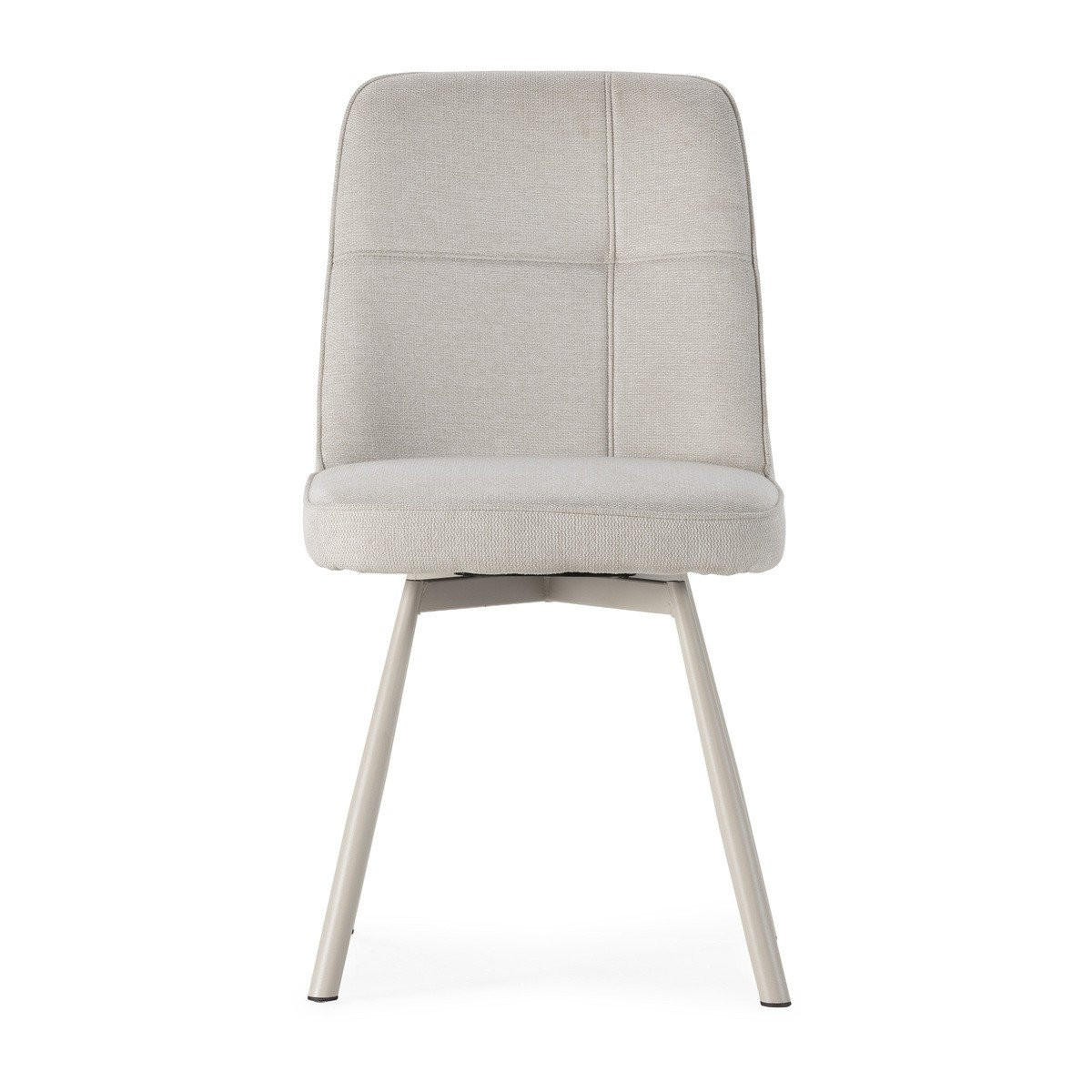 ESSZIMMERSTÜHLE 4er Set 56/46/49,5 cm - Creme, Textil (56/49.5/46cm) - Calicosy