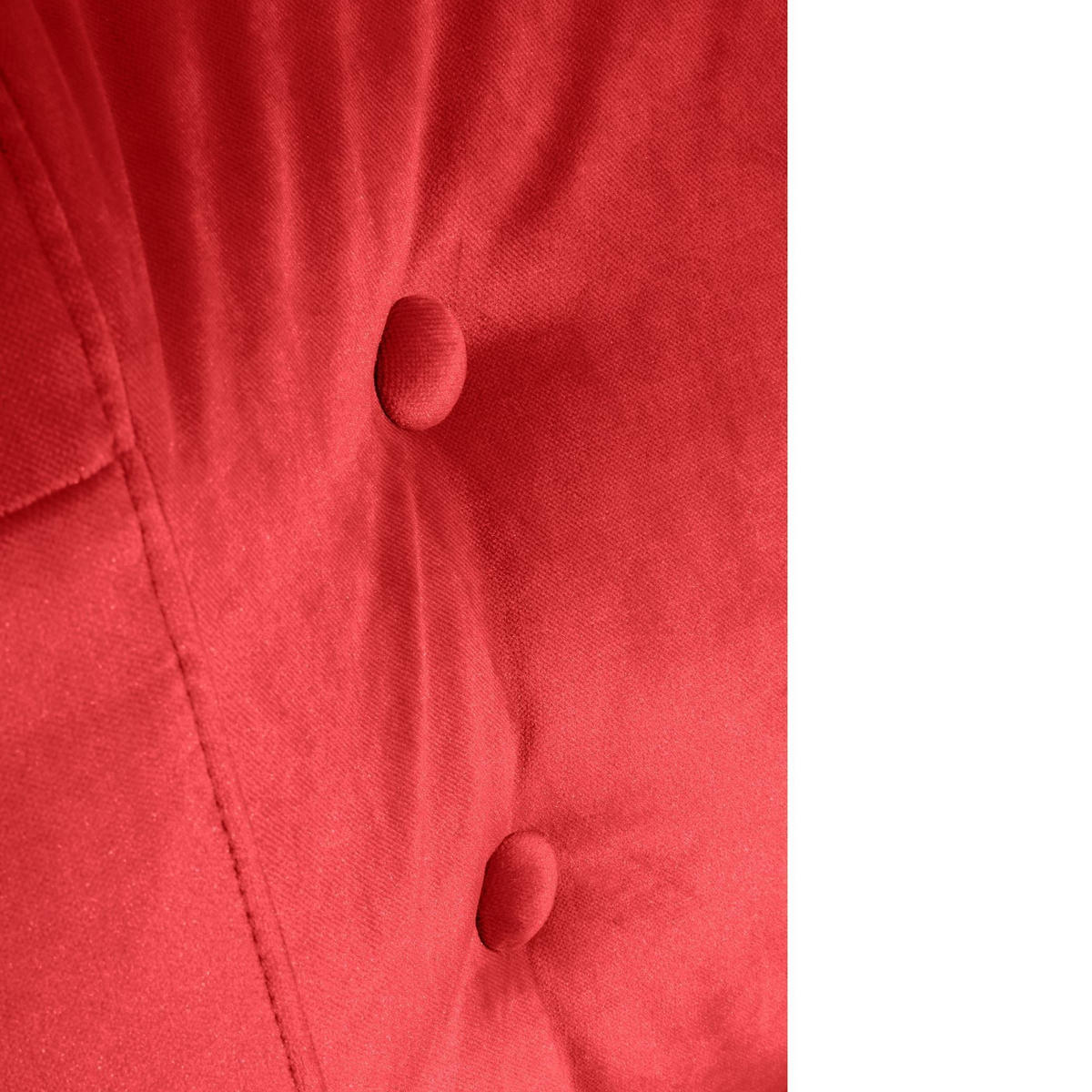 SESSEL Kassi Bezug Samtvelours Buche natur / rot - Rot, Kunststoff (69/80/68cm) - 58aufmkessel